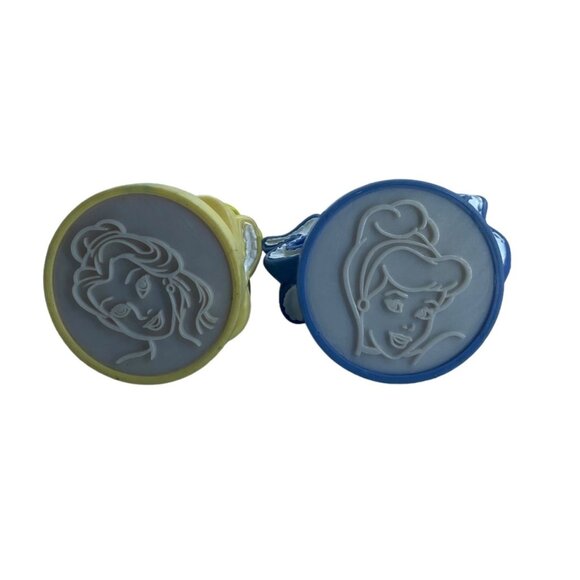 Disney Princess Belle & Cinderella Plastic Figurines Stamps 4" - Picture 5 of 7